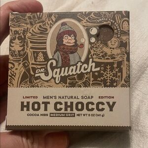 FREE with purchase NWT Dr. Squatch Hot Choccy Men's Natural Soap